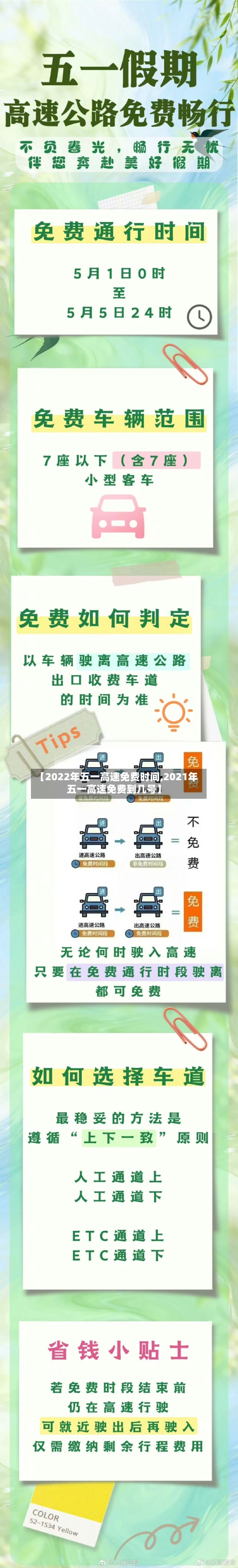 【2022年五一高速免费时间,2021年五一高速免费到几号】