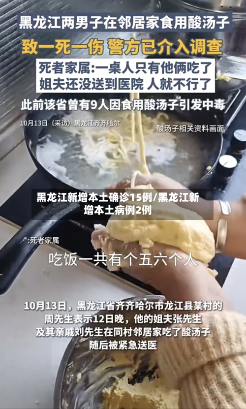 黑龙江新增本土确诊15例/黑龙江新增本土病例2例