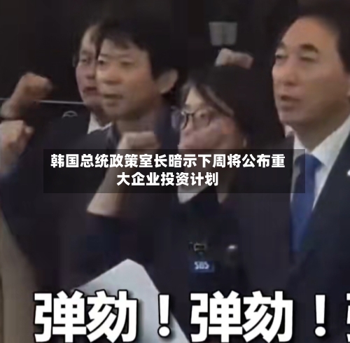 韩国总统政策室长暗示下周将公布重大企业投资计划-第2张图片