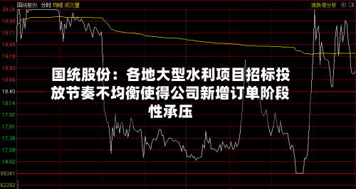 国统股份：各地大型水利项目招标投放节奏不均衡使得公司新增订单阶段性承压