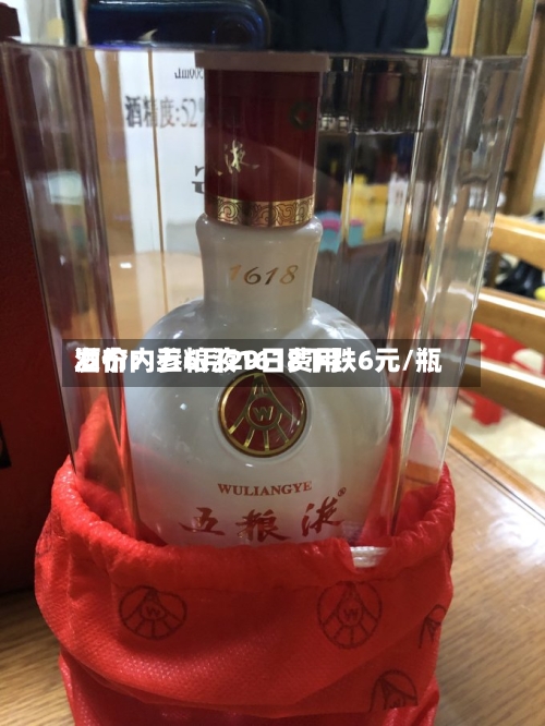 酒价内参6月29日费用发布：五粮液1618下跌6元/瓶