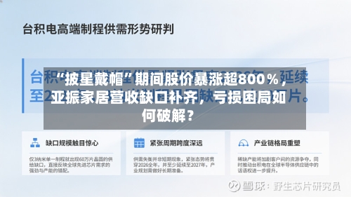 “披星戴帽”期间股价暴涨超800％，亚振家居营收缺口补齐，亏损困局如何破解？-第3张图片