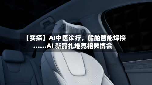 【实探】AI中医诊疗，船舶智能焊接……AI 新品扎堆亮相数博会-第2张图片
