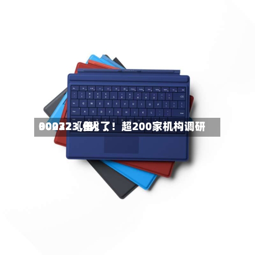 00072〖伍〗、
30032〖叁〗、
002273,火了!超200家机构调研