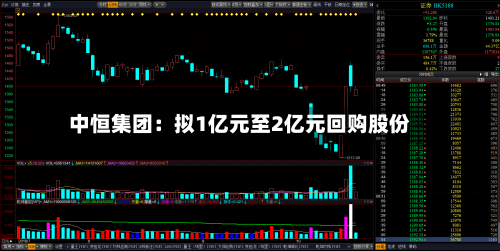 中恒集团:拟1亿元至2亿元回购股份